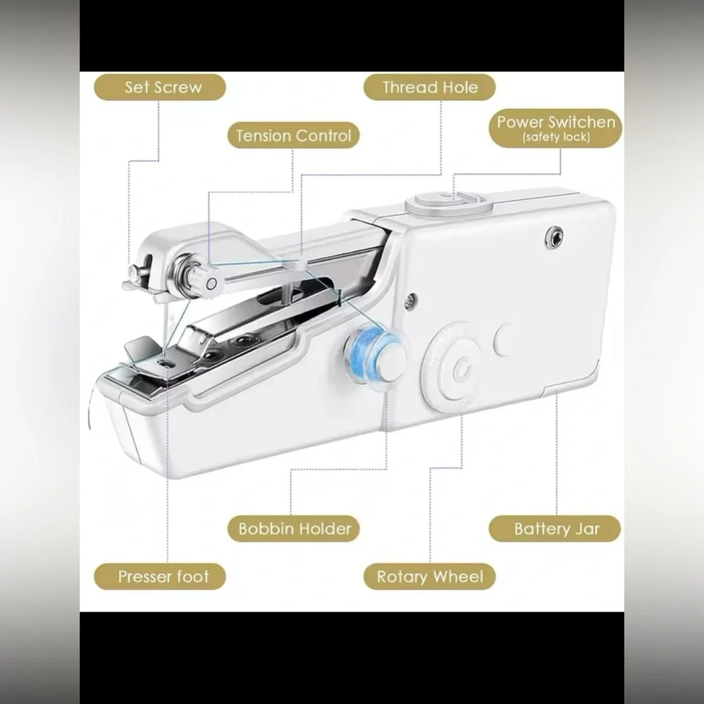 Handheld Sewing Machine Cordless Portable Mini Stitching Sewing Machine